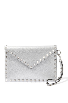 Rockstud Leather Pouch